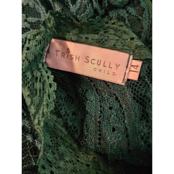Trish Scully Lace Emerald Green Dress Bella Rafaela Size 14 - Picture 10 of 10